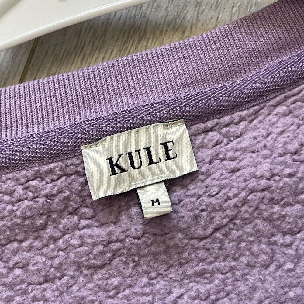 Kule Crewneck Sweatshirt boxy oversized womens Purple (medium) casual athleisure - Picture 2 of 6